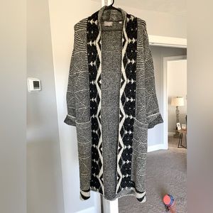 Warm long cardigan